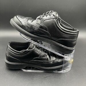 Deer Stags Men's US 8.5M Dress Shoes Faux Leather Formal Wedding Lace Up Round
